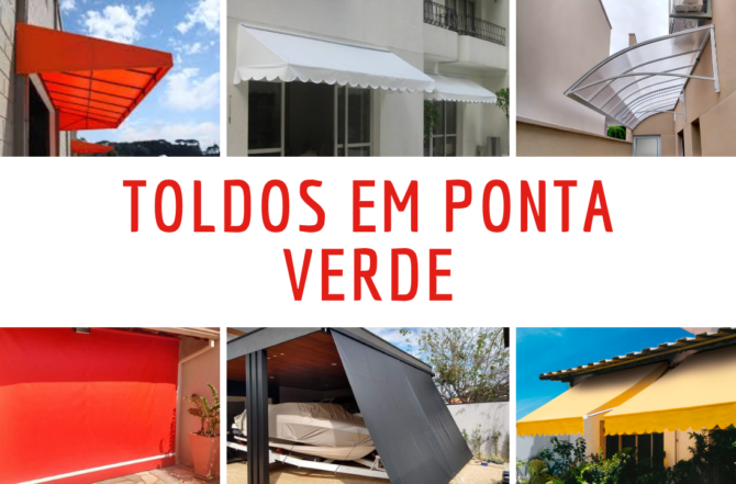 Toldos em Ponta Verde